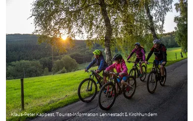 Familienausflug mit dem Rad