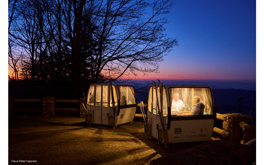 Gondel Hohe Bracht Abendlicht Gondel Hohe Bracht Abendlicht