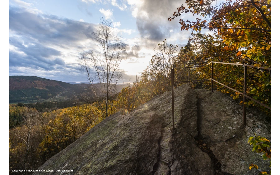 Blick vom Rinsleyfelsen