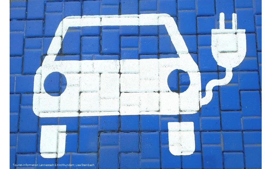 E-Auto-Ladestation Symbol