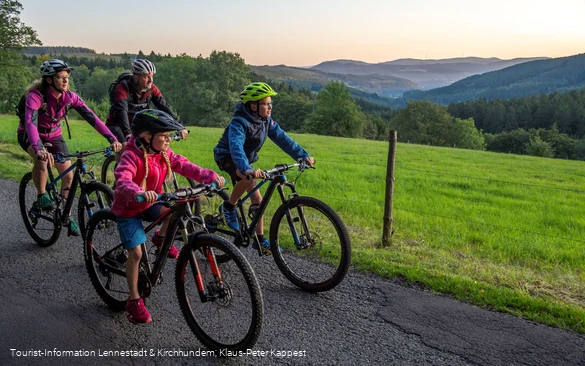 Radfahren Familie