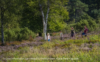 Familie in der Heinsberger Hochheide