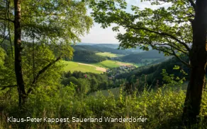 Aussicht am goldenen Zapfen in Siegerland