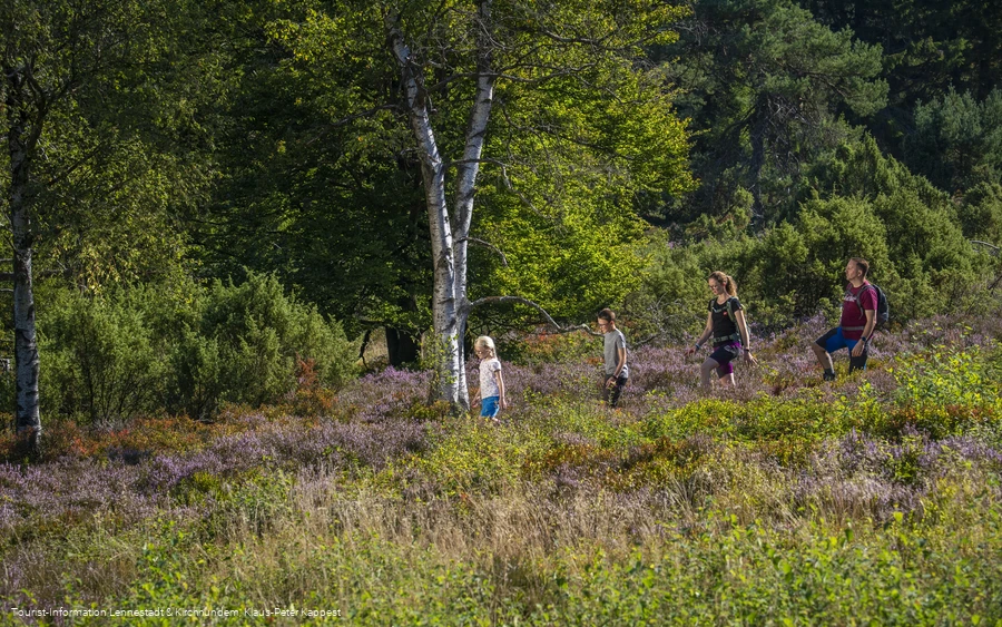 Familie in der Heinsberger Hochheide