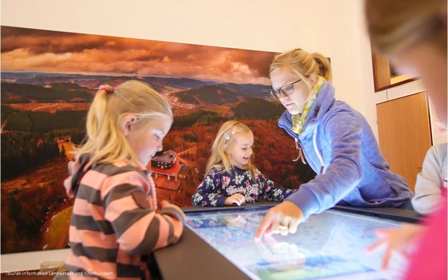 Herzstück des Naturpark-Infozentrums: Der interakt Herzstück des Naturpark-Infozentrums: Der interakt