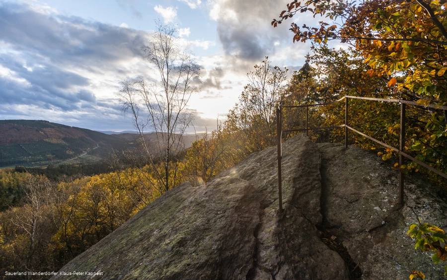 Blick vom Rinsleyfelsen