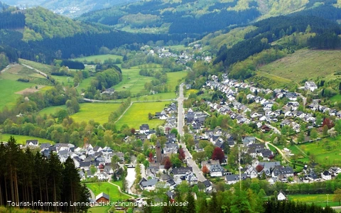 Blick auf Saalhausen