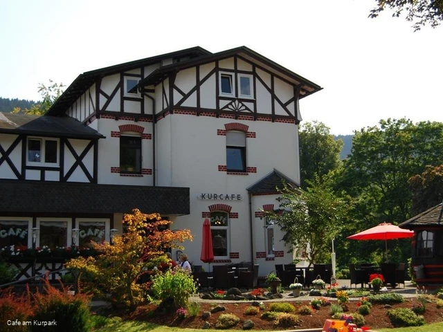 Außenansicht Cafe Am Kurpark