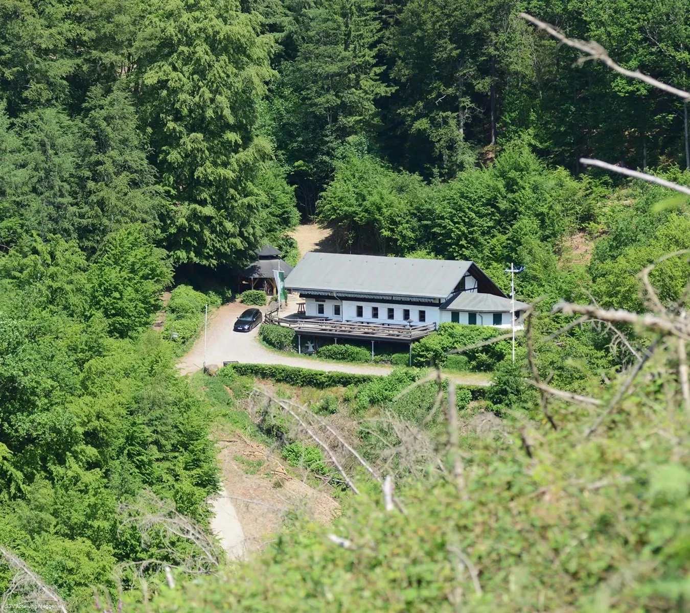 SGV Hütte Meggen Luftbild