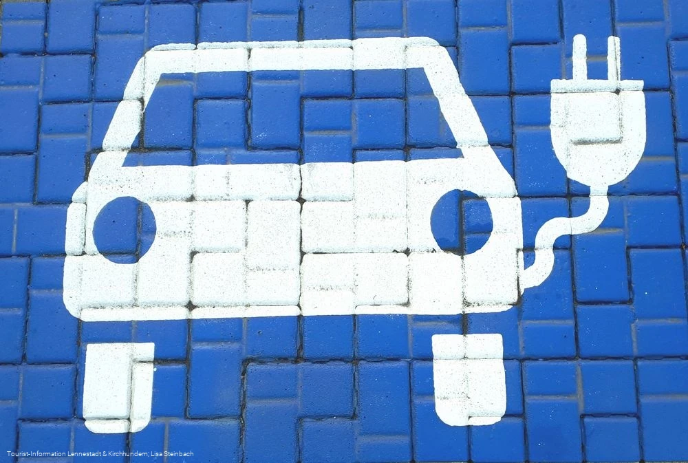 E-Auto-Ladestation Symbol E-Auto-Ladestation Symbol