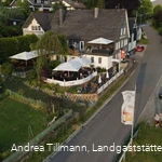 Landgaststätte zum Rothaarsteig Luftbild vom Biergarten